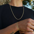 COMBO CADENA Y PULSERA LAZO HOMBRE