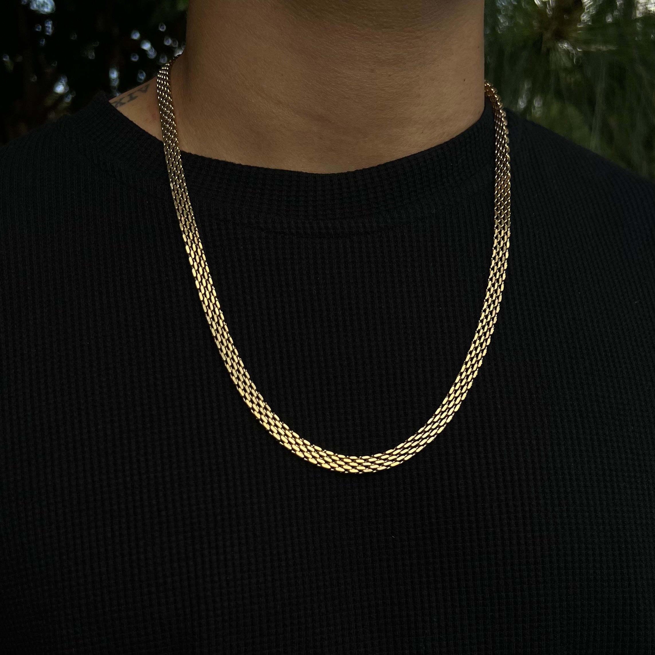 CADENA CHINESCA-ORO LAMINADO 18K