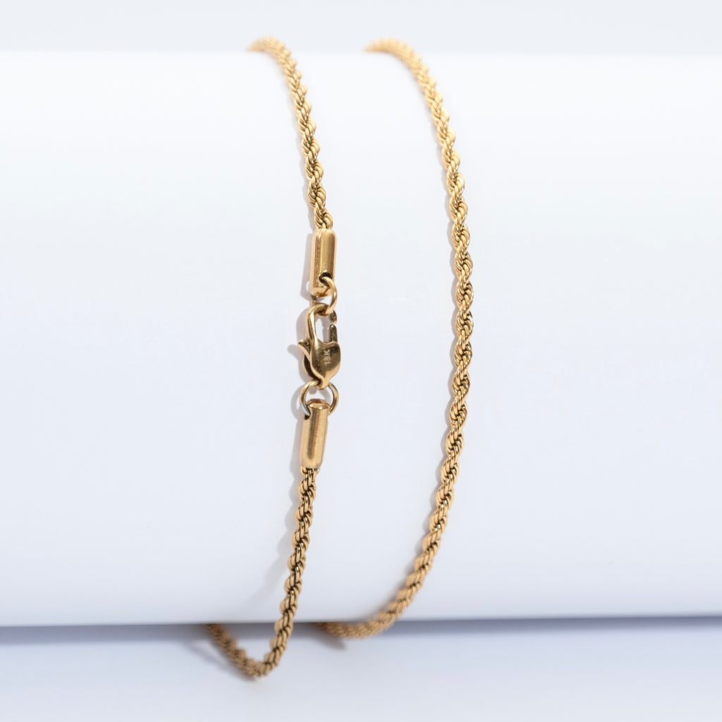 COMBO CADENA Y PULSERA LAZO MUJER