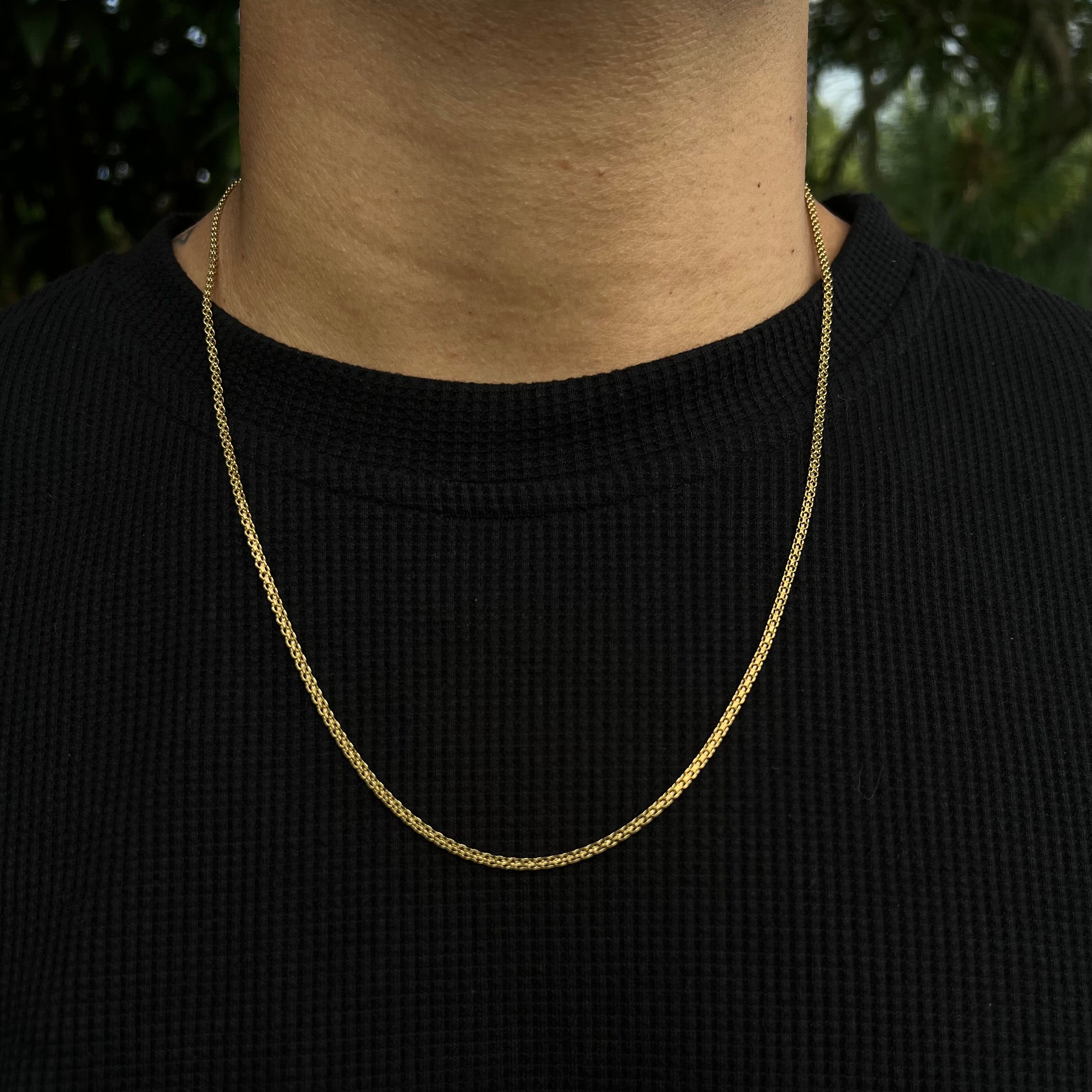 CADENA CHINA HOMBRE-ORO LAMINADO 18K