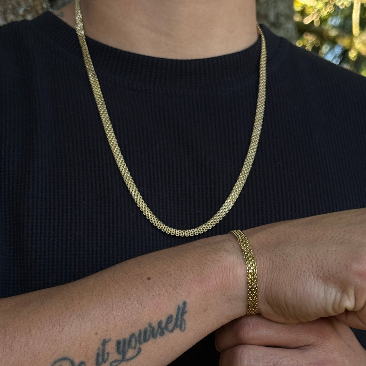 PULSERA CHINA HOMBRE-ORO LAMINADO 18K