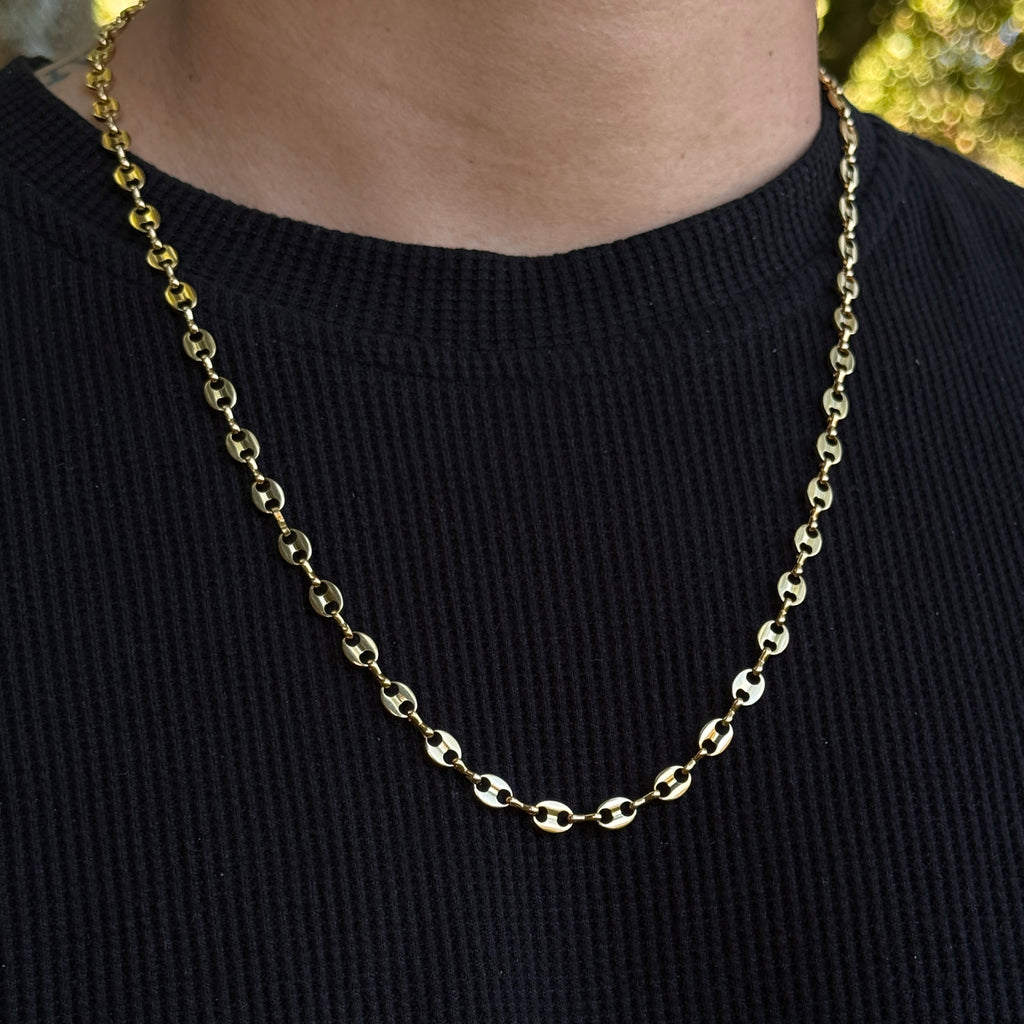 CADENA GUCCI HOMBRE-ORO LAMINADO 18K