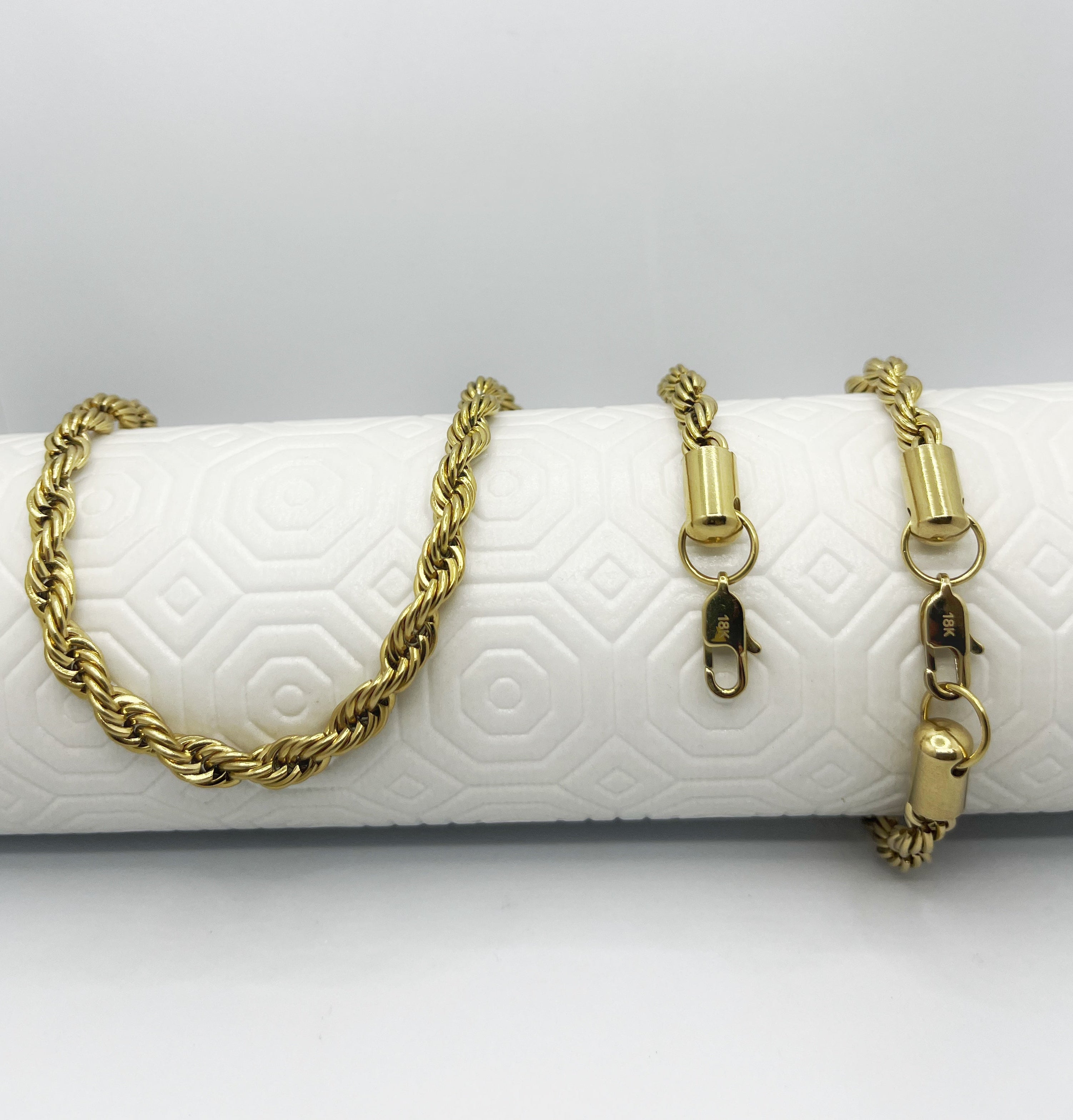 COMBO CADENA Y PULSERA LAZO HOMBRE