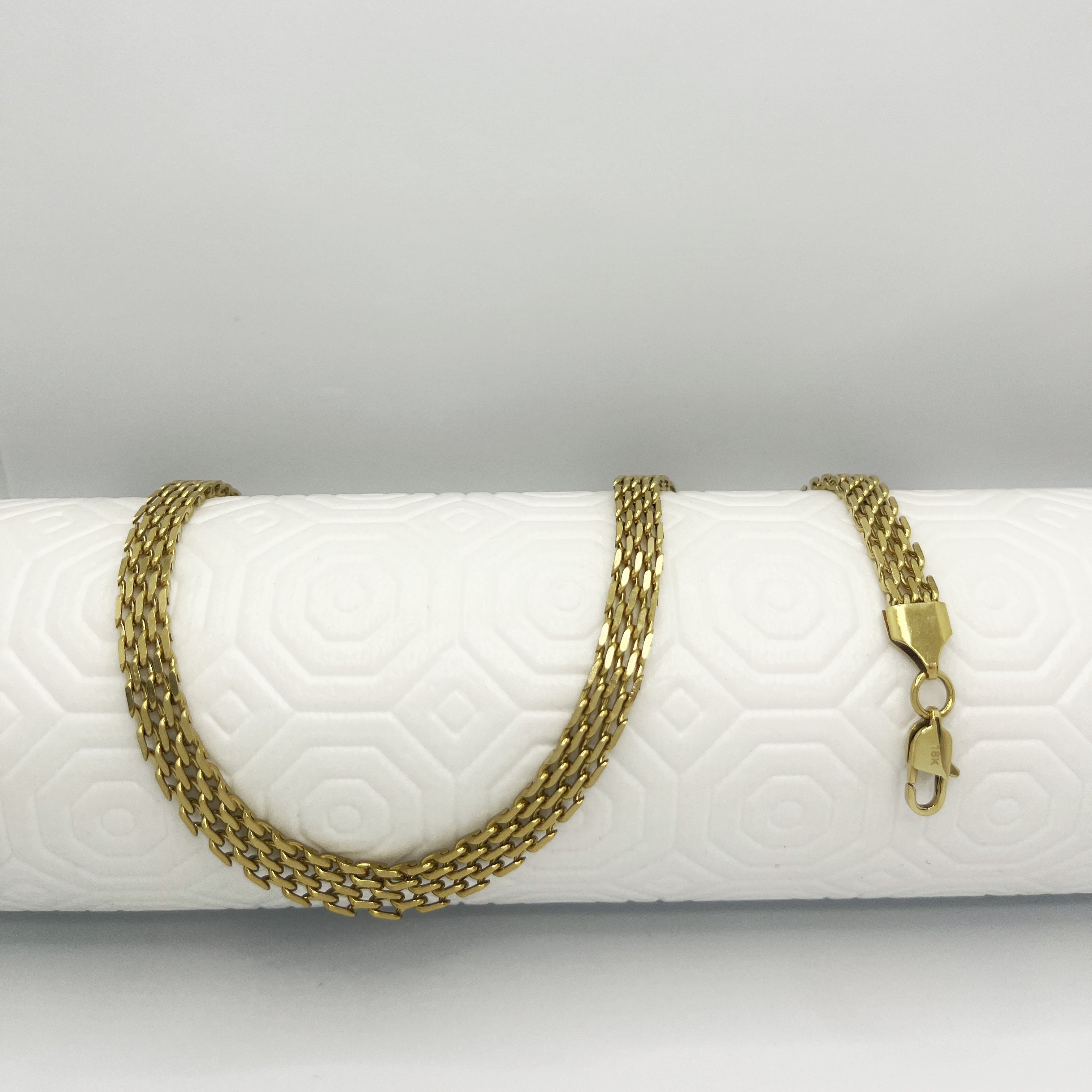 CADENA CHINESCA-ORO LAMINADO 18K-GARANTIA DE 5 AÑOS + ENVIO GRATIS