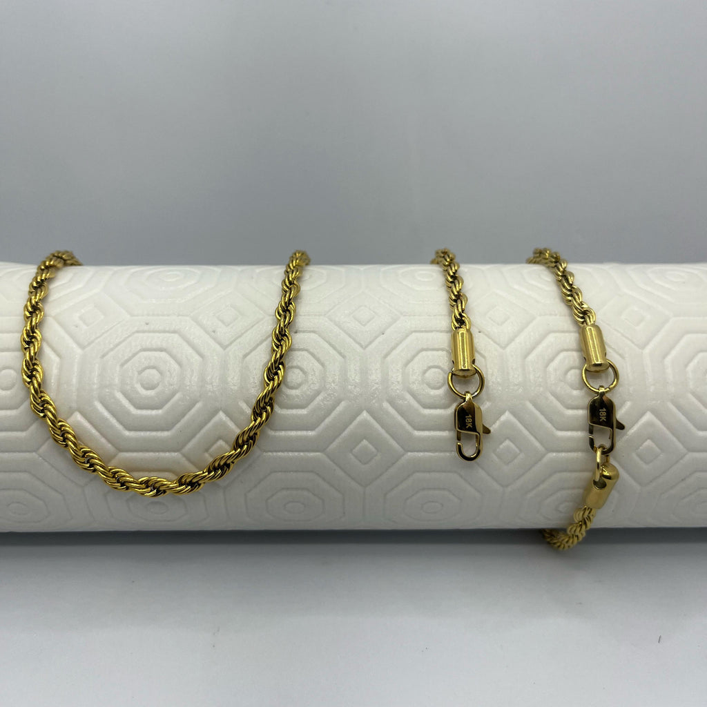 COMBO CADENA Y PULSERA LAZO HOMBRE
