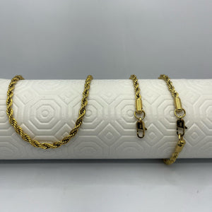 COMBO CADENA Y PULSERA LAZO HOMBRE