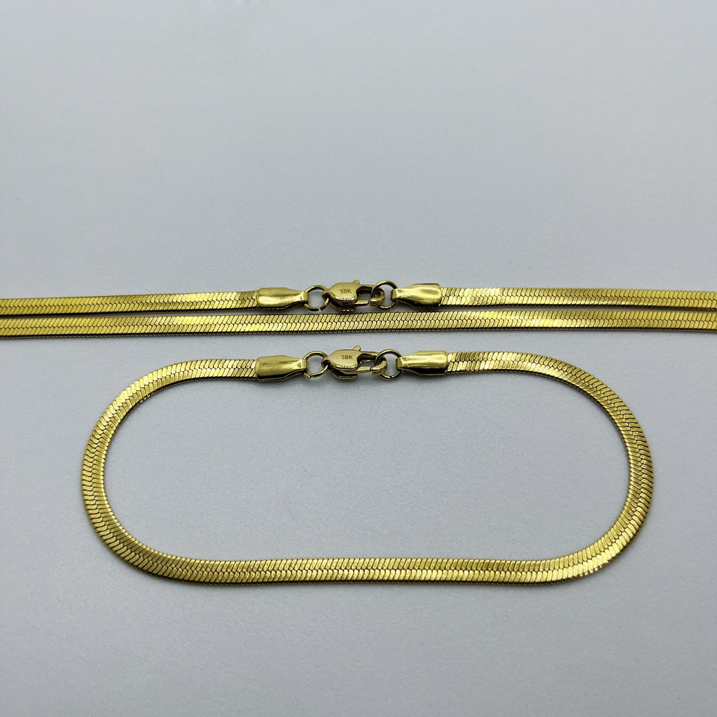 COMBO CADENA Y PULSERA EGIPCIA MUJER