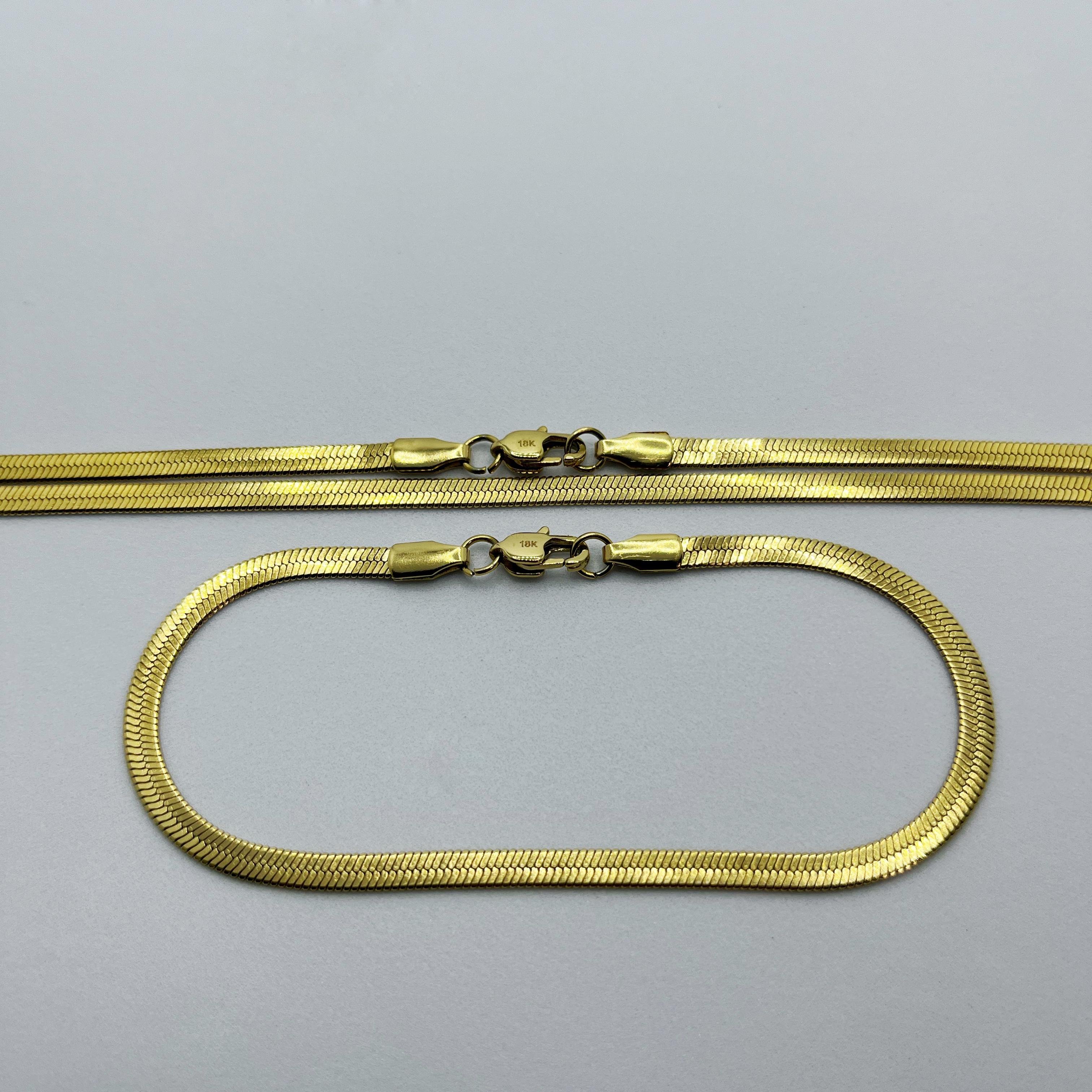 COMBO CADENA Y PULSERA EGIPCIA MUJER