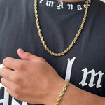 COMBO CADENA Y PULSERA LAZO HOMBRE