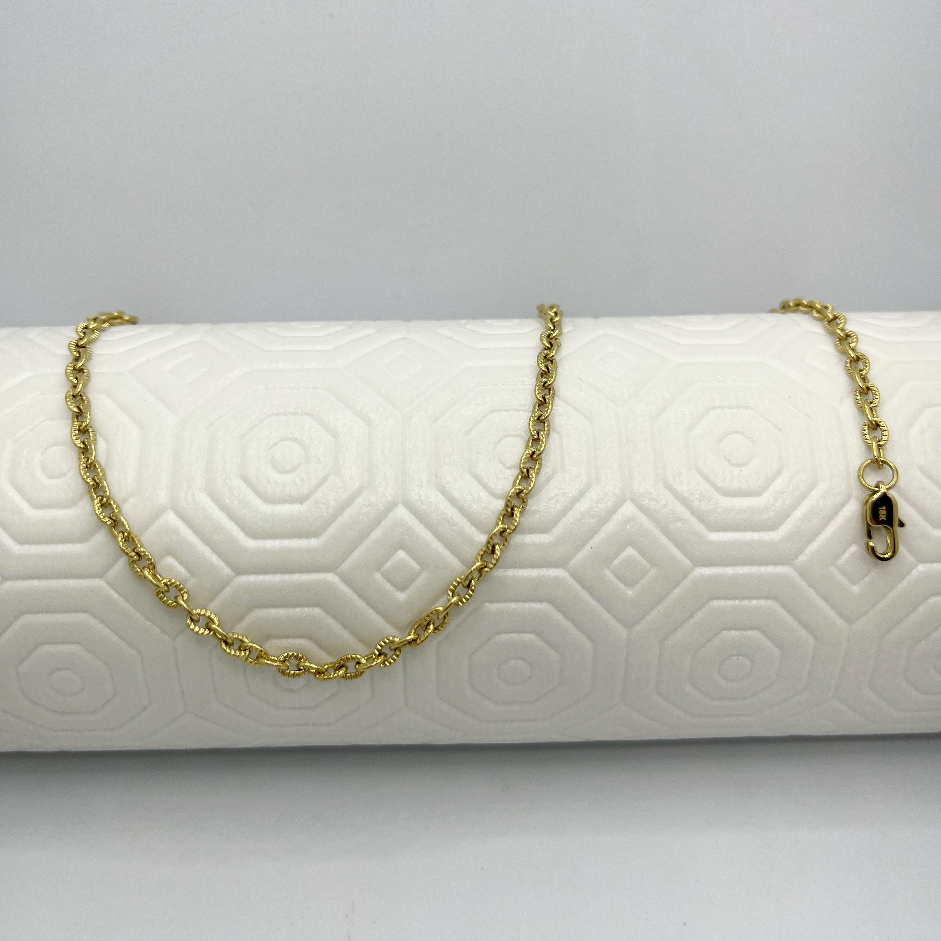 CADENA OVALO MUJER-ORO LAMINADO 18K