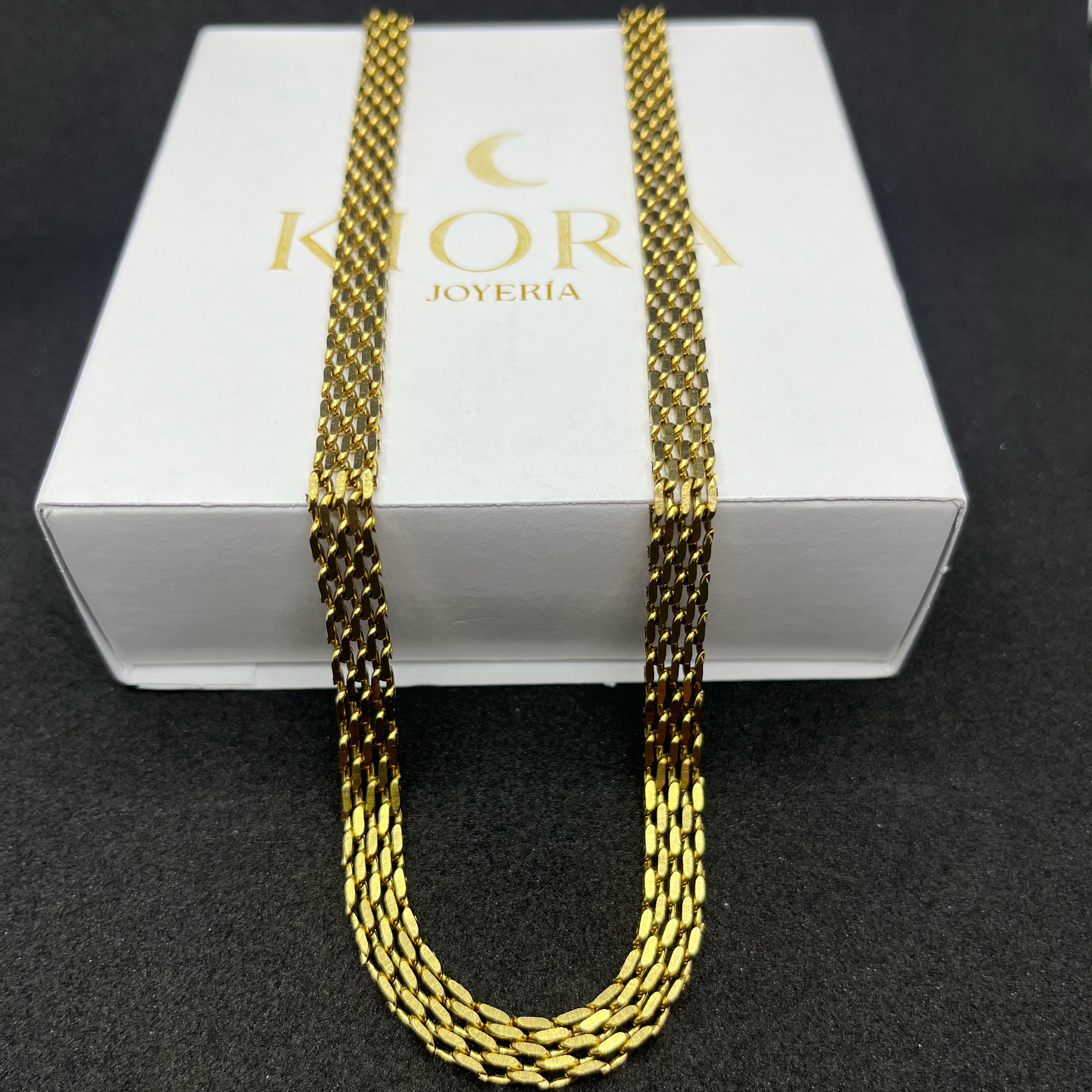 CADENA CHINESCA HOMBRE + CAJA Y BOLSA DE GAMUZA ELEGANTE + ENVIO GRATIS
