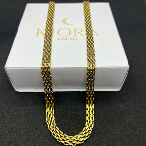 CADENA CHINESCA HOMBRE + CAJA Y BOLSA DE GAMUZA ELEGANTE + ENVIO GRATIS